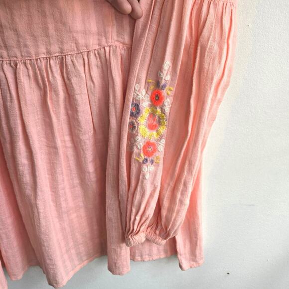 Cat & Jack Peach Colored Boho Styled Blouse For Girls Size XL (14-16) - Picture 7 of 8